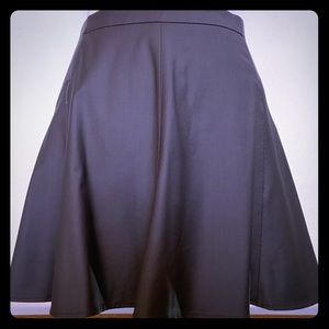 BCBG Charcoal Grey A-Line Stretch Wool Skirt Size S
